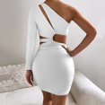 thumbnail image 5 of KaLI_store Formal Dresses for Women Evening Party Wedding Guest Dresses, Fall Lace Mother of The Bride Summer Dress with Belt Short Sleeve White,XS, 5 of 5