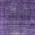 thumbnail image 1 of Ahgly Company Machine Washable Indoor Square Industrial Modern Bright Grape Purple Area Rugs, 4' Square, 1 of 7