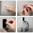 thumbnail image 4 of Lsupdaol 8 Pcs Headphone Hanger Headphone Holder Wall Hook Desk Bulk Adhesive Headset Wall Mount Stand General Purpose (Black), 4 of 7