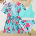 thumbnail image 2 of XEGLSBU Swimsuit for Girls 3Pcs Baby Girl Swimsuit Baby Girls Long Sleeve Swimsuit with Swim Coat Bathing Suit Beach Rash Guard Sky Blue-3 Size 13-14 Years, 2 of 7