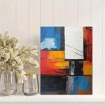 thumbnail image 2 of Abstract Geometric Block Decor Art/Canvas Painting， Suitable for Decorating Living Room， Bedroom， Office， Hotel， Dining Room， Hallway， Study Room， Apartment， Gallery and Business Space., 2 of 8