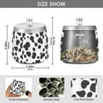 thumbnail image 2 of Yayeee Ashtray with Lid for Cigarette Smokeless Stainless Steel Home Ash Holder, Cow Spots, 2 of 7