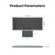 thumbnail image 5 of Teclado 78 Teclas Teclado Numérico A Prueba Polvo para Tablet PC Universal (gris), 5 of 9