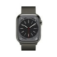 thumbnail image 3 of Apple Watch Series 8 GPS + Cellular 45mm Graphite Stainless Steel Case with Graphite Milanese Loop. Fitness Tracker, Blood Oxygen & ECG Apps, Always-On Retina Display, 3 of 9