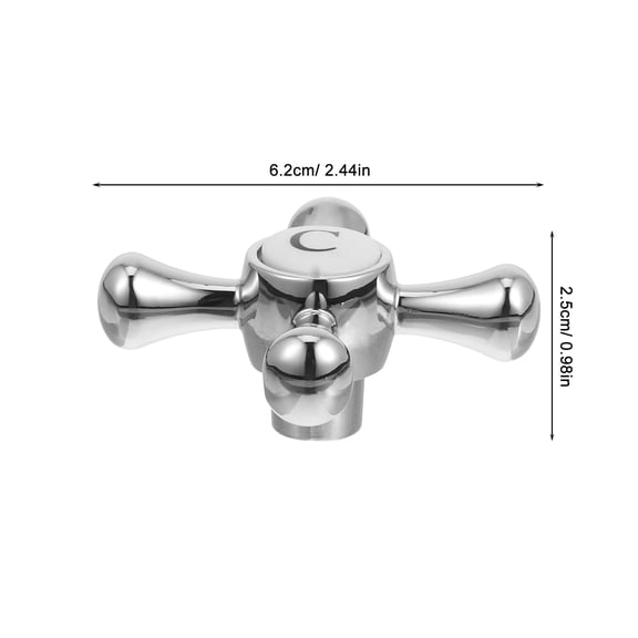 LOLIPPYY Outdoor Faucet Valve Handle Replacement for Water Control, 1 Piece Handle