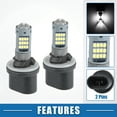 thumbnail image 3 of Unique Bargains 880 Fog Lights Bulbs High Power 62 2016 Chips Auto LED Car Lamp Waterproof (Set of 2), 3 of 6