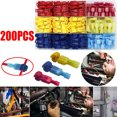 200pcs Insulation Terminals Heat Shrink Wire Crimp Connector Insulated