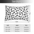 thumbnail image 2 of Fotbe Fish Bone Funda de Almohada Decorativa Estilo Occidental, Lujo en Algodón, Fundas para Almohadas King, Cojín Estampado para Decoración del Hogar-14"x20", 2 of 6