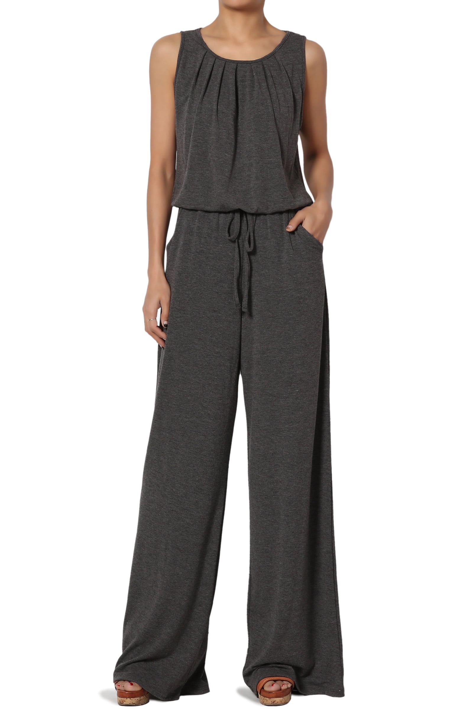 wide leg lounge jumpsuit