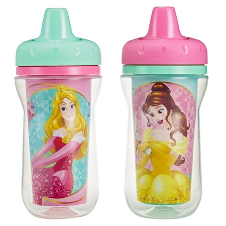 The First Years Meal Mates Insulated Hard Spout Sippy Cup - Princess, 2 pack