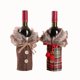 thumbnail image 1 of Funda para botella de vino de Navidad, 2 fundas para botella de vino, bolsas de decoración navideña para botellas, bolsas de regalo de vino de Navidad, funda para botella de vino para decoraciones de Afortunado Sencillez, 1 of 5