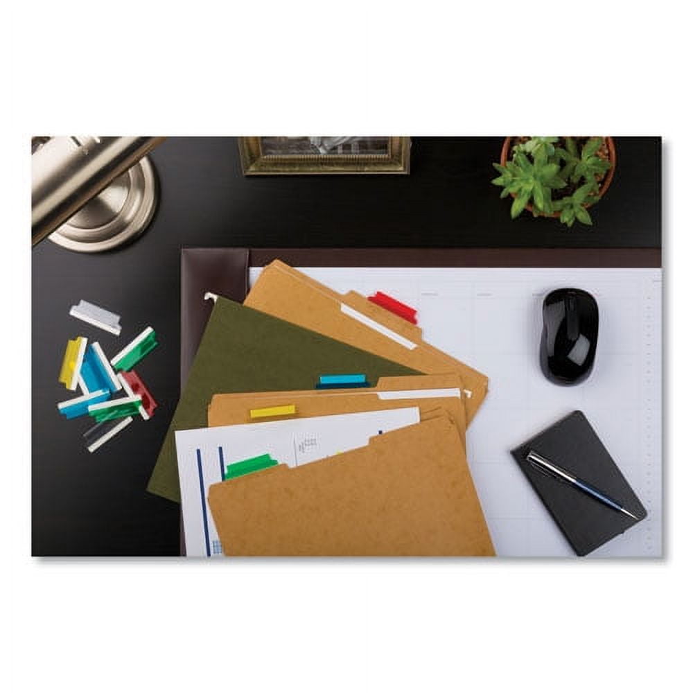 "Insertable Index Tabs With Printable Inserts, 1/5-Cut Tabs, Assorted Colors, 2"" Wide, 25/pack | Bundle of 2 Packs"