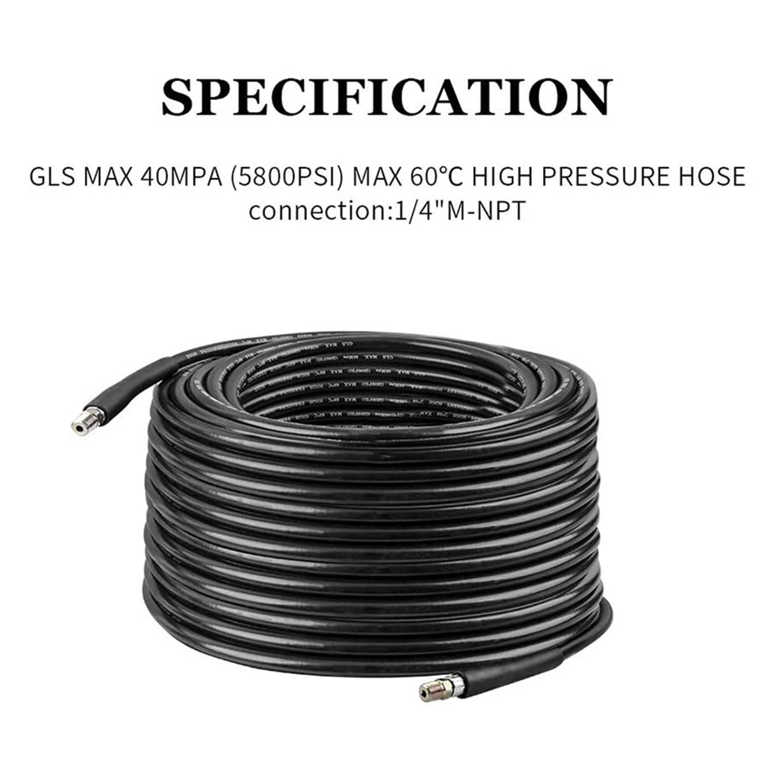 Nishiyuenyi 15M Sewer Jetter Kit for Pressure Washer,Sewer Jetter Nozzles Kit,Drain Cleaning