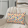 thumbnail image 5 of Xecao Floral Checkerboard for Decorative Throw Pillow Case for Couch,Sofa or Bed Set,Pillow Cover for Sofa Home Decor Ideal Gift-20"x30", 5 of 6