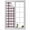 Pink, variant on Pink Black Plaid Window Privacy Film, Farmhouse Pink Black Checkered Static Cling UV Sun Blocking Heat Control Window Tint Day and Night, Non-Adhesive One Way Windows Privacy Cover 19.6''x39.3''