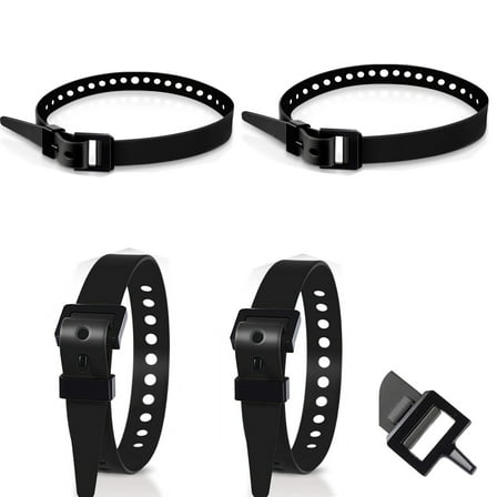 Heavy-Duty Straps  4-Pack – Industrial Strength, Black – Secure Bundling for Shipping, Moving & Storage