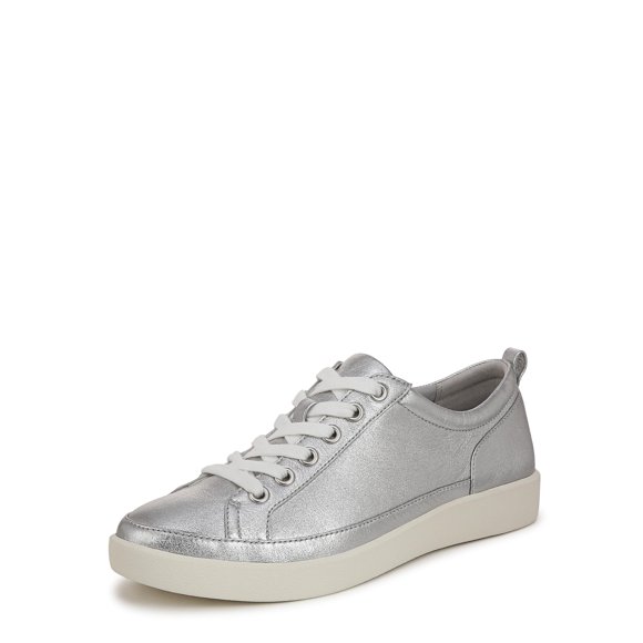 Zapatos Vionic Winny de Cuero Plateado Talla 6 Mediana para Mujer