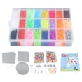 thumbnail image 2 of Juego de 5500 cuentas fusibles de colores, kit de manualidades con cuentas fusibles, juego de cuentas fusibles de colores para bricolaje, tecnología innovadora, 2 of 14