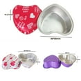 thumbnail image 4 of 10Pcs 100ml Tin Foil Aluminum Foil Pudding Cup With Lid Heart-shaped Disposable Mini Mousse Cupcake Containers Baking Mould, 4 of 11