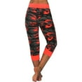 thumbnail image 2 of Seyurigaoka Ladies Trousers Drawstring Camouflage High Waist Yoga Cropped Pants, 2 of 3