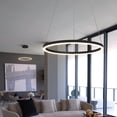 thumbnail image 4 of VONN Tania 24" Adjustable Aluminum ETL Certified Integrated LED Chandelier Black, 4 of 10