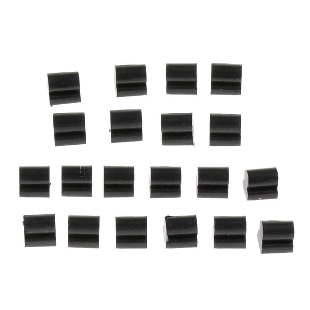 20 piezas de accesorios para instrumentos de metal, almohadillas de gel de sílice para amortiguar el sonido de las bocinas. Dia 4mm