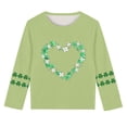 thumbnail image 5 of Blusas y camisas de manga larga con cuello redondo, moda del Día de San Patricio, blusa informal con estampado bonito de manga larga para niños y niñas., 5 of 5