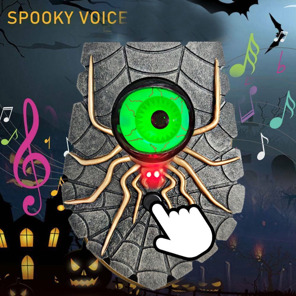 Halloween Doorbell Decorations, Doorbell Animated Eyeball Halloween