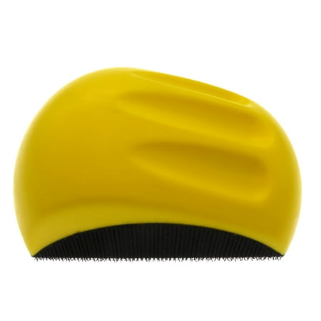 

5 Inch PU Sanding Disc Holder Manual Sandpaper Mouse Shape Car Backing Polishing Pad Hand Grinding Block Sanding Pad (Handhold Two Side with Thorn)