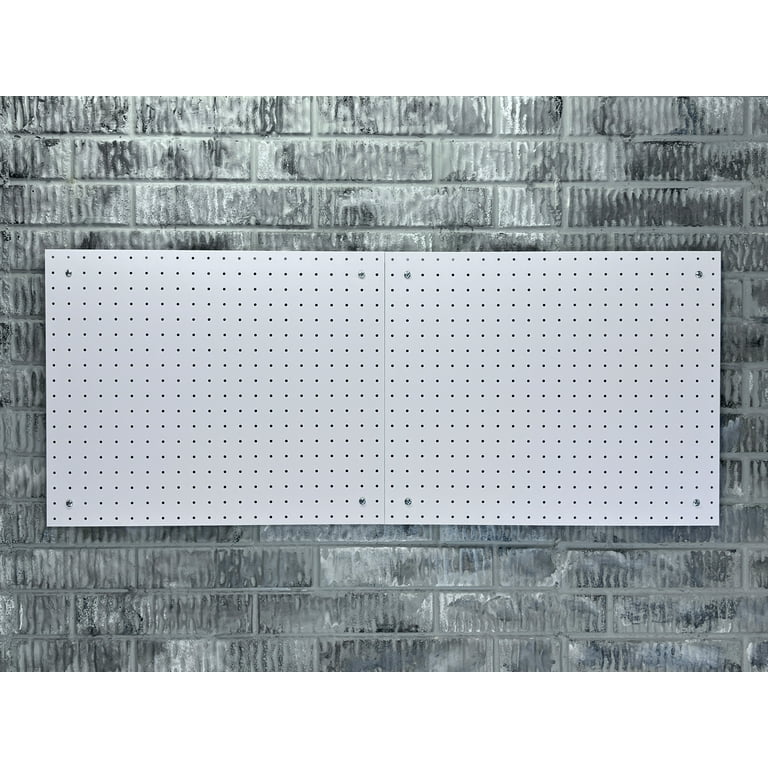 Triton Products® (2) 22 in. W x 18 in. H x 1/8 in. D White Polypropylene Pegboards Triton Products® (2) 22 in. W x 18 in. H x 1/8 in. D White Polypropylene Pegboards