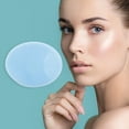 thumbnail image 2 of Unique Bargains 1 Pc Portable Silicone Facial Cleansing Brush Oval 3.94"x3.15"x1.3" Light Blue, 2 of 7