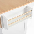 thumbnail image 3 of [Storage & Charging Solution] Kitchen Island with 2 Drop Leaves & 3 Outlets, 3 of 24