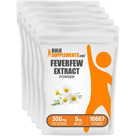BulkSupplements Feverfew Extract Powder - 300mg per Serving - 5 Kilograms (11 lbs) - 16667 Servings