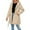 Beige, variant on Women's Lightweight Rain Jacket With Adjustable Hood And Belt For Wet Weather Protection