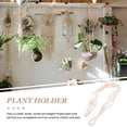 thumbnail image 3 of DEEPCRAFF 2Ud Beige Cotton Rope Plant Hanger for Bedroom and Office Plant Decoration, 3 of 7