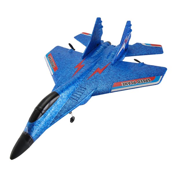 Bewildely Airplane Model Glider Outdoor Flying Toys Kids Adults Boys for Juegos de césped Azul