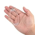 thumbnail image 4 of Unique Bargains Vintage Motel Keychain Blank Hotel Keychains Rhombus Retro Key Tag, Clear White, 16 Pack, 4 of 7