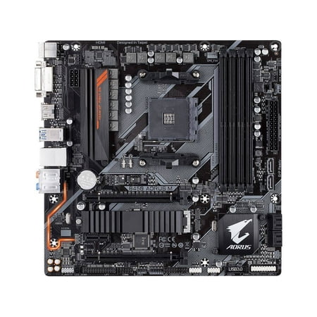 GIGABYTE B450 AORUS M AM4 AMD B450 SATA 6Gb/s Micro ATX AMD Motherboard
