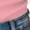 Pink, variant on Girls T Shirt Ribbed Short Sleeve Crew Neck Plain Basic Summer Tees Fashion Clothing (5-14Y)