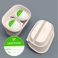 thumbnail image 3 of shiyou-Sanitized Label 2 Inch Sanitized by Stickers Green Cleanliness Blank Date and by Stickers for Hospital,Car Rentals, House Rentals, Resturants(Pack-500), 3 of 4