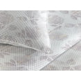thumbnail image 3 of Ambesonne Rose Pattern Quilted Bedspread Set 3 Pcs, Flowers Boho Leaves, Queen, Blue Grey Champagne, 3 of 4