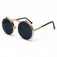 thumbnail image 3 of Jett 3057 Lunettes de Soleil Rétro en Métal steampunk à Clapet Lunettes de Soleil à Clapet pour Hommes et Femmes Monture Ronde à la Mode Lunettes Prince, 3 of 7