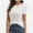 White, variant on Women's Crew neck Short Sleeve Slim Fit T-Shirt Summer Casual Basic Tee Tops