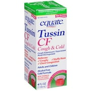 Equate Tussin CF Cough & Cold, 4 fl oz