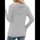 thumbnail image 5 of Suéteres de Mujer, Sudaderas con Capucha de Larga de Otoño, Sudaderas para Mujer, Ropa Informal Holgada de Moda Gris XL, 5 of 6