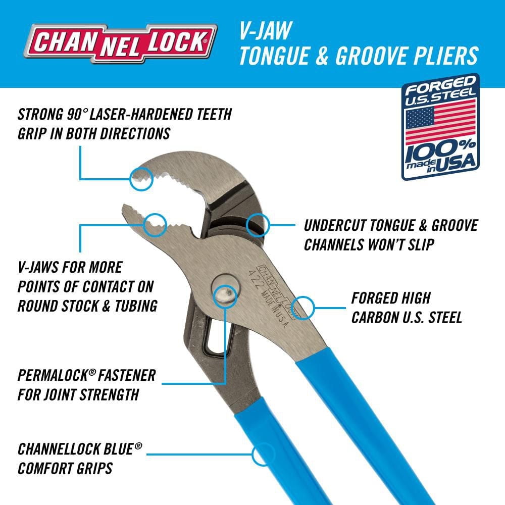 CHANNELLOCK 9.5" Tongue & Groove