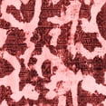 thumbnail image 1 of Ahgly Company Machine Washable Indoor Square Abstract Red Modern Area Rugs, 3' Square, 1 of 4