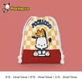 thumbnail image 3 of Cute Pochacco Bundle Pocket Sanrio Cartoon Print Drawstring Storage Bag Ladies Girls Portable Folding Bag Drawstring Bag Gift, 3 of 7