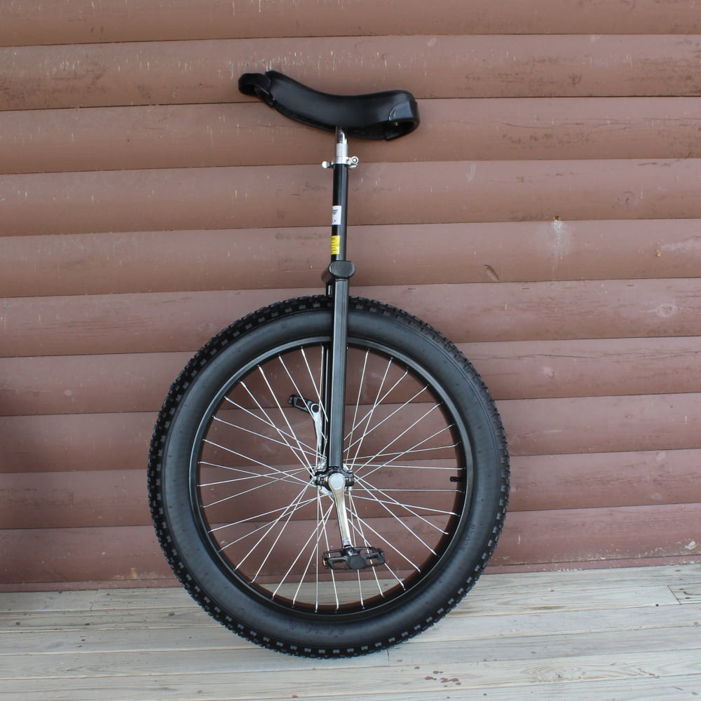 Complete Set Tubular Oval Steel Fat Tire Aluminum Wheels 24 x 4 Unifly Mountain Beast Unicycle 