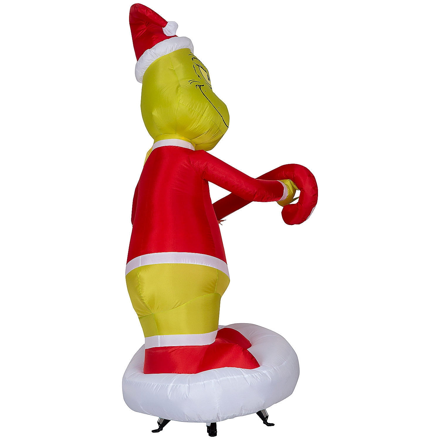 Gemmy 5.5 ft Airblown® Blowup Inflatable Grinch & Cindy Lou with Built-In Lights Outdoor Decoration - Red